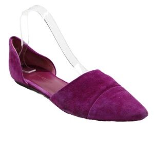 Jenni Kayne Womens Leather Pointed Toe Slip On Flats Fuchsia Size 39 9